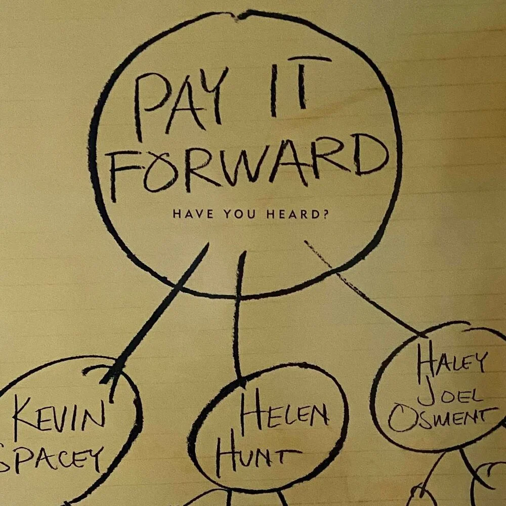 PAY IT FORWARD (2000) - ORIGINAL DOUBLE SIDED ADVANCE MOVIE POSTER - Picture 2 of 2